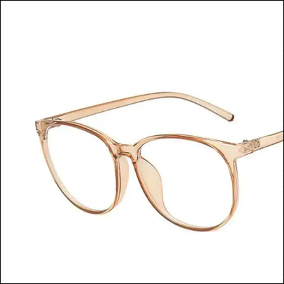 ’Transparent Computer Glasses Frame for Women & Men - Anti Blue Light Round with Optical Lenses’ - Transparent