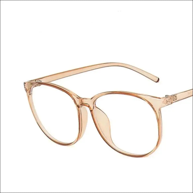 ’Transparent Computer Glasses Frame for Women & Men - Anti Blue Light Round with Optical Lenses’ - Transparent