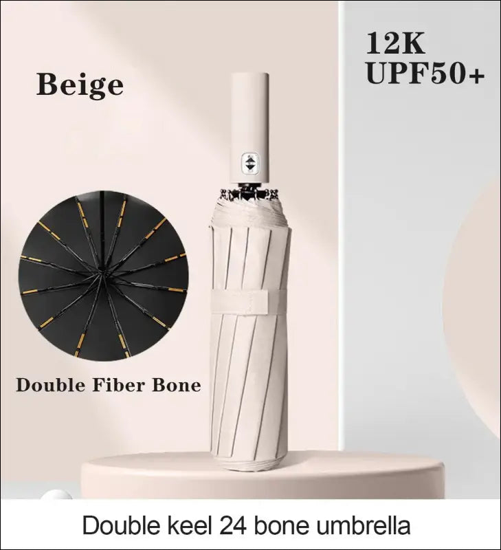 Travel Umbrella Compact Lightweight Portable Automatic Strong Waterproof Folding with 6 Rib Reinforced Auto Open Close