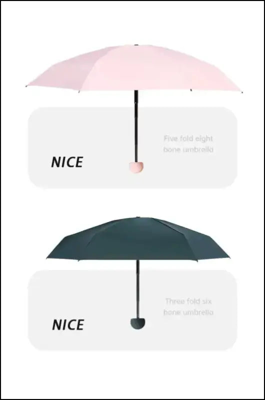 Travel Umbrella Compact Lightweight Portable Automatic Strong Waterproof Folding with 6 Rib Reinforced Auto Open Close