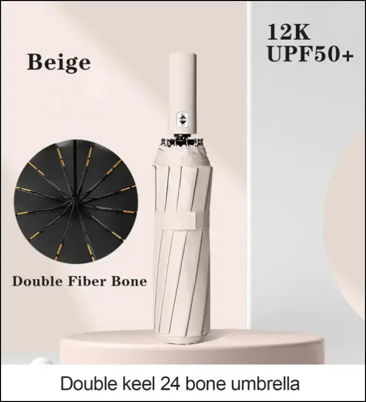 Travel Umbrella Compact Lightweight Portable Automatic Strong Waterproof Folding with 6 Rib Reinforced Auto Open Close