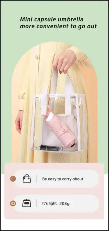 Travel Umbrella Compact Lightweight Portable Automatic Strong Waterproof Folding with 6 Rib Reinforced Auto Open Close