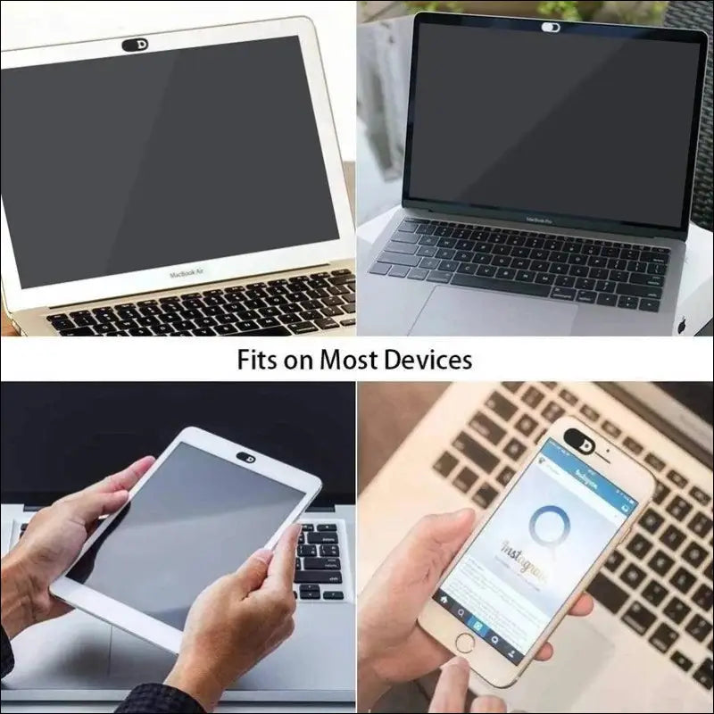 Webcam Cover Shutter Magnet Slider for Privacy | Plastic Camera iPad Laptop Mobile & PC