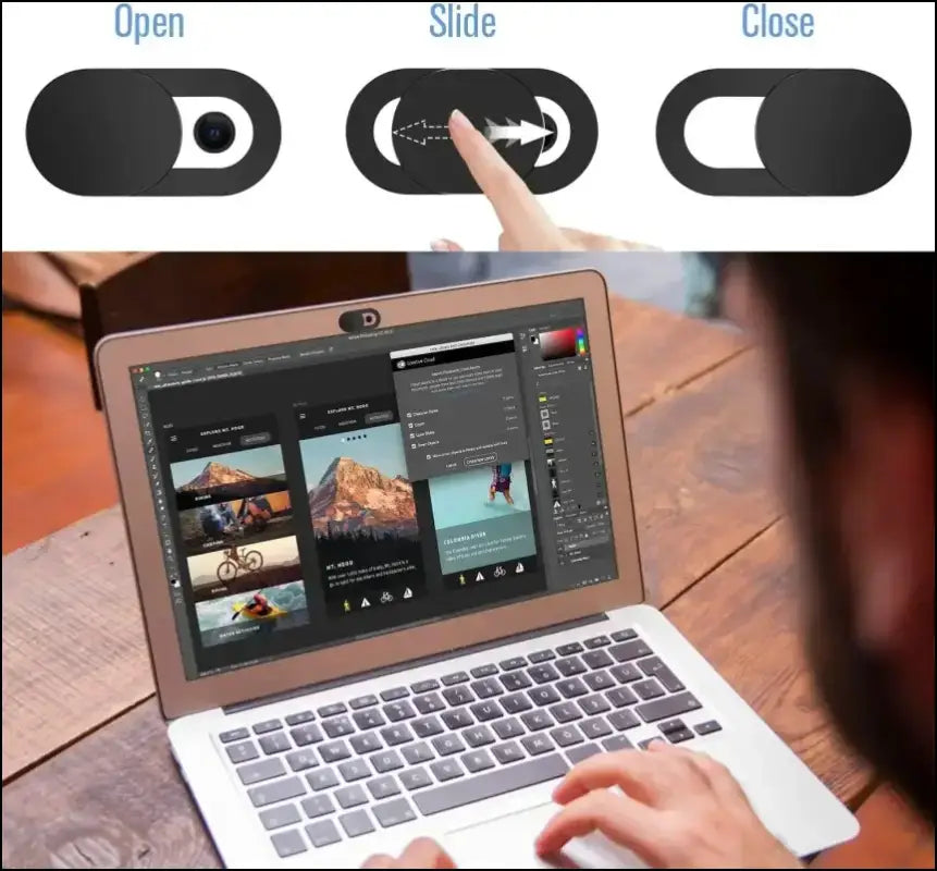 Webcam Cover Shutter Magnet Slider for Privacy | Plastic Camera iPad Laptop Mobile & PC