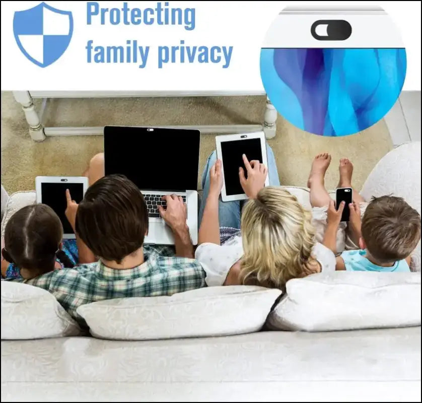 Webcam Cover Shutter Magnet Slider for Privacy | Plastic Camera iPad Laptop Mobile & PC