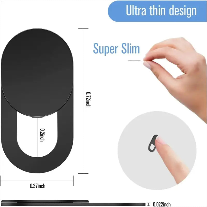 Webcam Cover Shutter Magnet Slider for Privacy | Plastic Camera iPad Laptop Mobile & PC