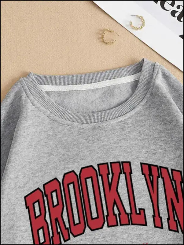 ’Women’s Brooklyn New York Printed Hoodie - Trendy Harajuku Cotton Sweatshirt Colorful & Durable’ - Women Hoodies