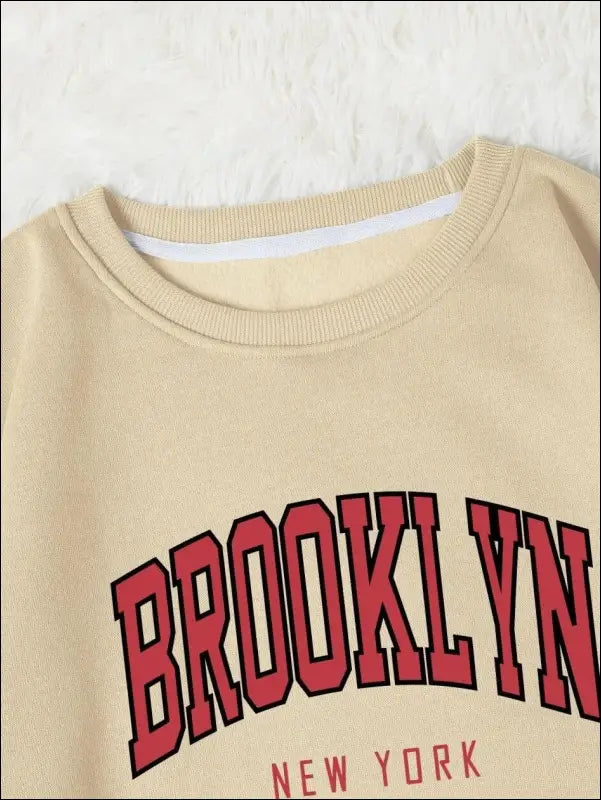 ’Women’s Brooklyn New York Printed Hoodie - Trendy Harajuku Cotton Sweatshirt Colorful & Durable’ - Women Hoodies