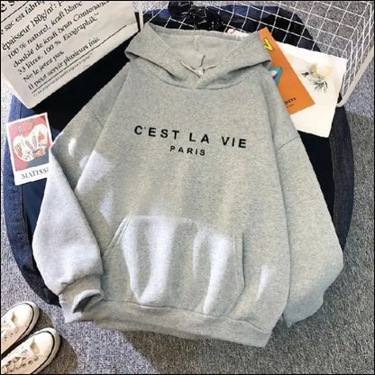 ’Women’s Casual Print Hoodie - Loose Fit Harajuku Pullover Lazy Style Spring Streetwear (2023)’ - Women Hoodies