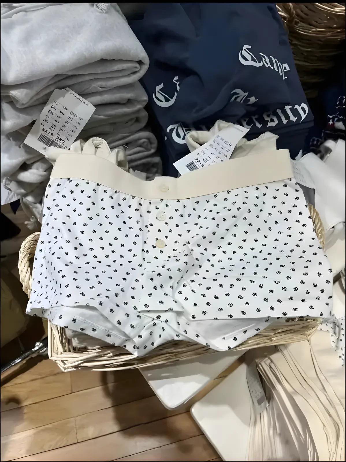 ’Women’s Vintage Low-Waist Cotton Shorts - Soft Button-Front Chic Summer Bottoms (2023)’ - color26 / One Size