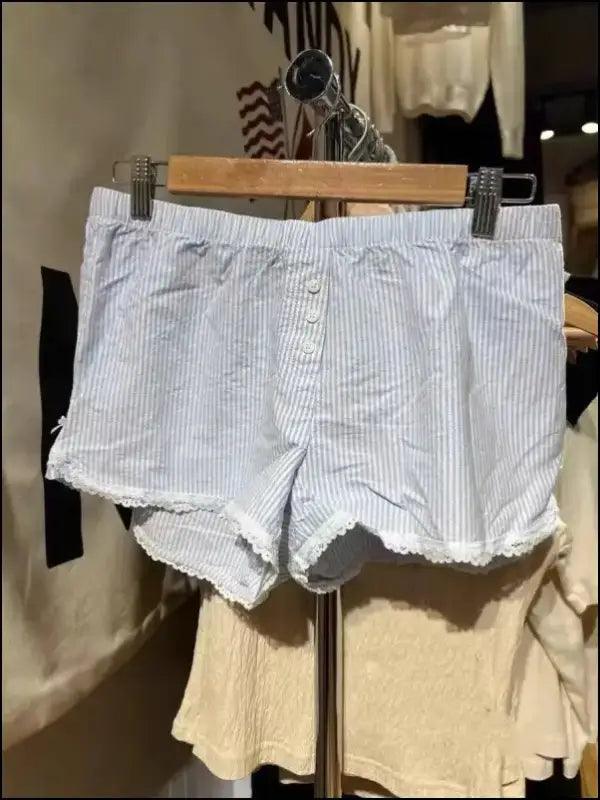 ’Women’s Vintage Low-Waist Cotton Shorts - Soft Button-Front Chic Summer Bottoms (2023)’ - color29 / One Size