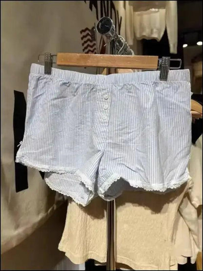 ’Women’s Vintage Low-Waist Cotton Shorts - Soft Button-Front Chic Summer Bottoms (2023)’ - color29 / One Size
