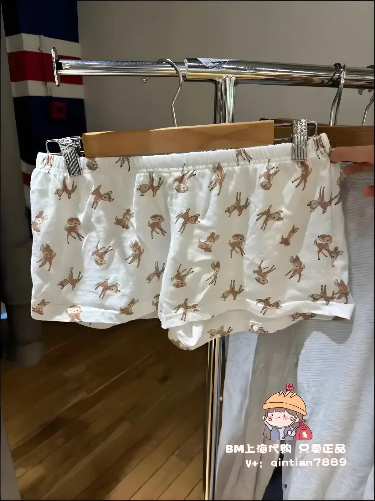 ’Women’s Vintage Low-Waist Cotton Shorts - Soft Button-Front Chic Summer Bottoms (2023)’ - color45 / One Size