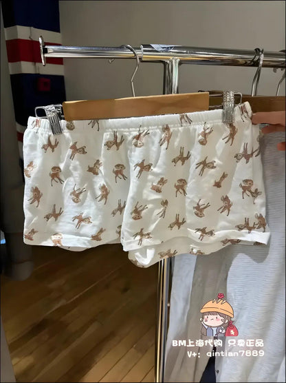 ’Women’s Vintage Low-Waist Cotton Shorts - Soft Button-Front Chic Summer Bottoms (2023)’ - color45 / One Size