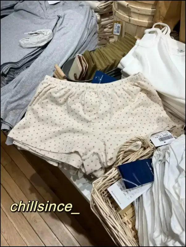 ’Women’s Vintage Low-Waist Cotton Shorts - Soft Button-Front Chic Summer Bottoms (2023)’ - color17 / One Size