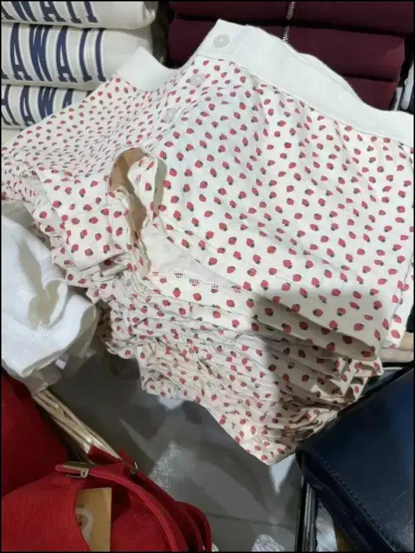 ’Women’s Vintage Low-Waist Cotton Shorts - Soft Button-Front Chic Summer Bottoms (2023)’ - color18 / One Size