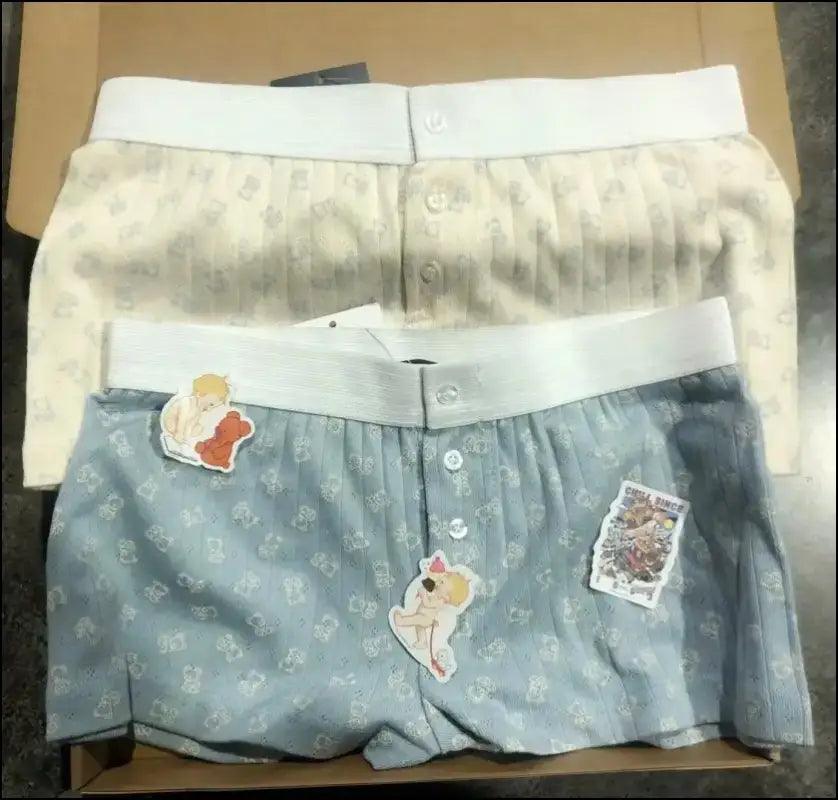 ’Women’s Vintage Low-Waist Cotton Shorts - Soft Button-Front Chic Summer Bottoms (2023)’ - color14-Beige