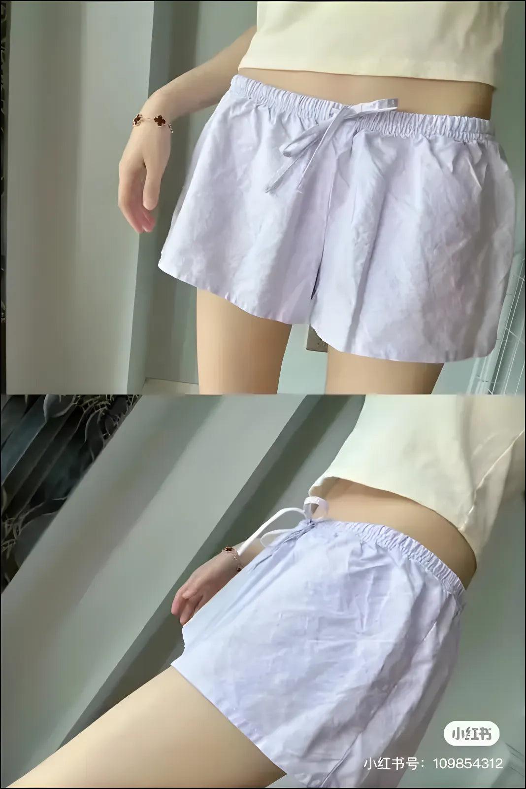 ’Women’s Vintage Low-Waist Cotton Shorts - Soft Button-Front Chic Summer Bottoms (2023)’ - color53 / One Size