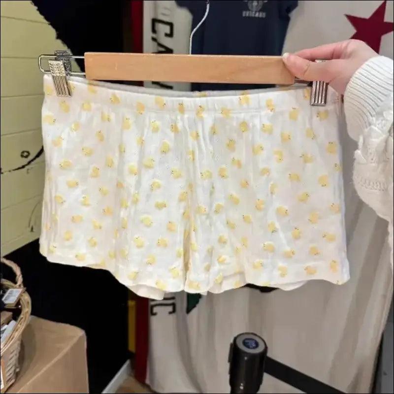 ’Women’s Vintage Low-Waist Cotton Shorts - Soft Button-Front Chic Summer Bottoms (2023)’ - color35 / One Size