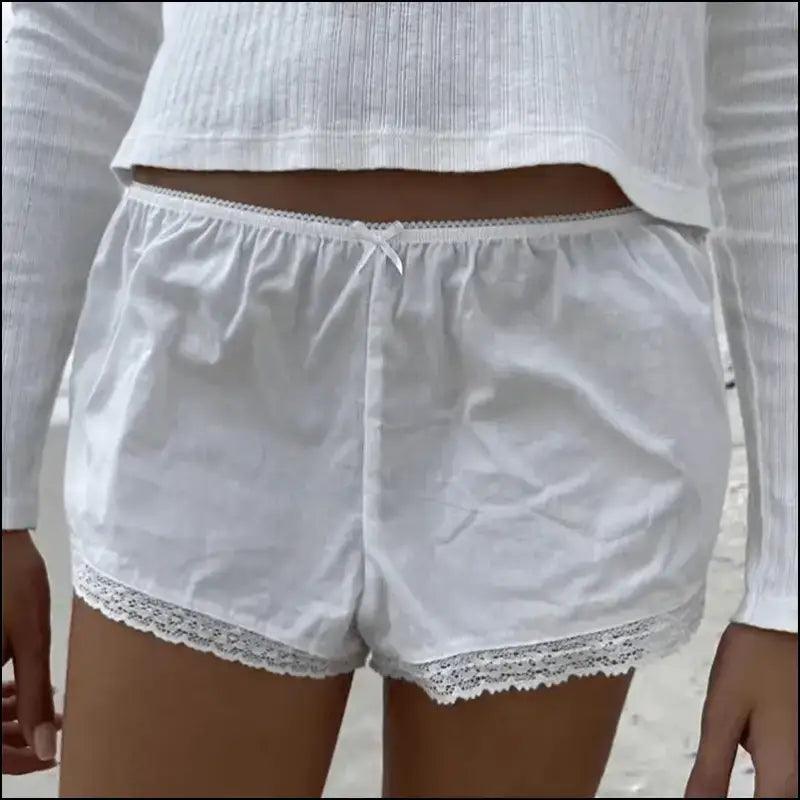 ’Women’s Vintage Low-Waist Cotton Shorts - Soft Button-Front Chic Summer Bottoms (2023)’ - color40 / One Size