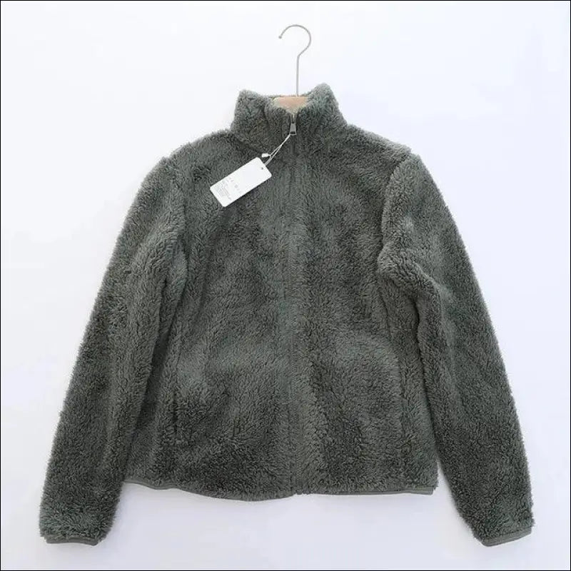 ’Women’s Winter Fleece Coat – Ultra-Warm Double-Sided Coral & Polar Jacket for Cozy Style!’ - Women’s winter