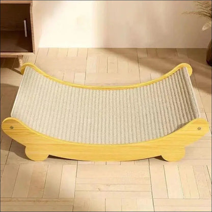 Wooden Cat Scratching Pad & Bed - Multifunctional Scratch Board Detachable Wear-Resistant Kitten Grinding Toy Sleeping