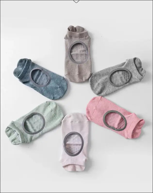 Yoga Socks Women Silicone Non-slip Pilates Grip Low-ankle Sock